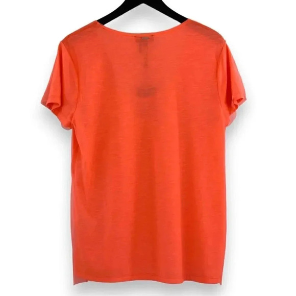 DKNY Crewneck Short-Sleeve Top With Mesh Outer - NWT - Size M - Picture 2 of 6